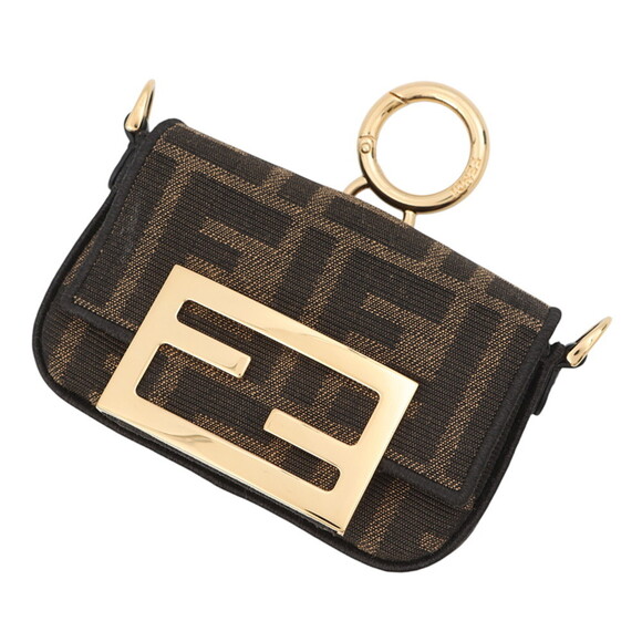 Fendi Handbags - FENDI Brown Canvas Shoulder Bag